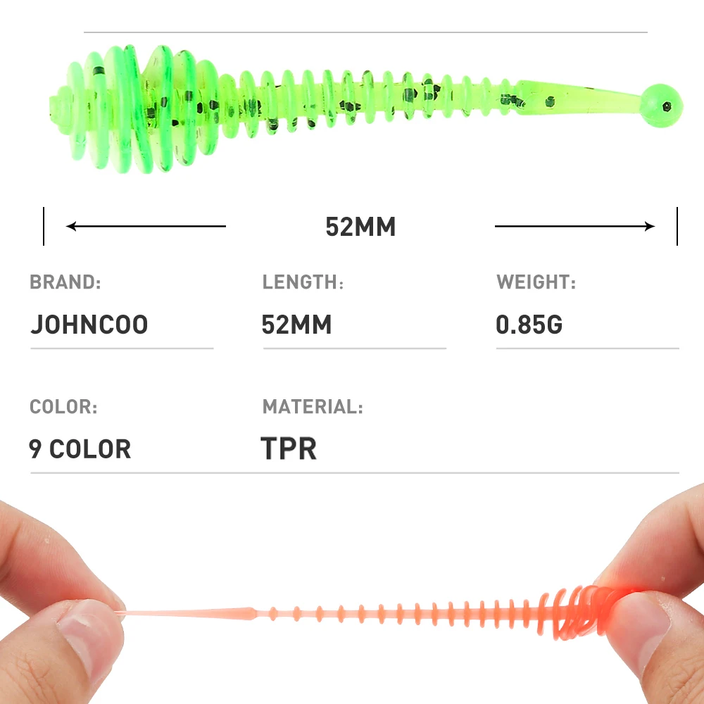 Descubra el señuelo de pesca Johncoo vibrante y versátil perfecto para una variedad de aventuras de pesca