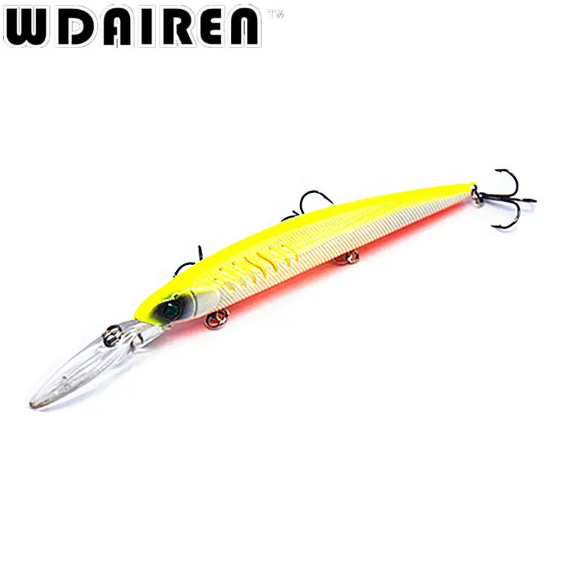 Señuelo de pesca de 14,5 cm y 12,5g, wobblers, Minnow, cebo duro con 3 ganchos de pesca, iscas artificiales para pesca, aparejos de pesca NR-206, 1 ud. - imagen 3