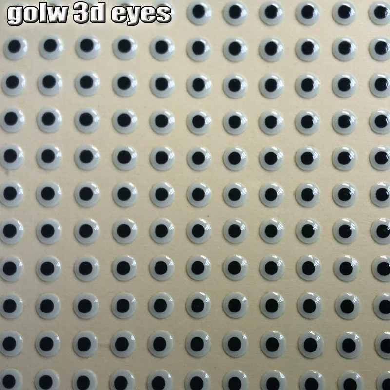 Ojos de Pez luminosos 3d en la oscuridad, noche, tamaño: 5mm, cantidad: 500 unids/lote, novedad de 2017