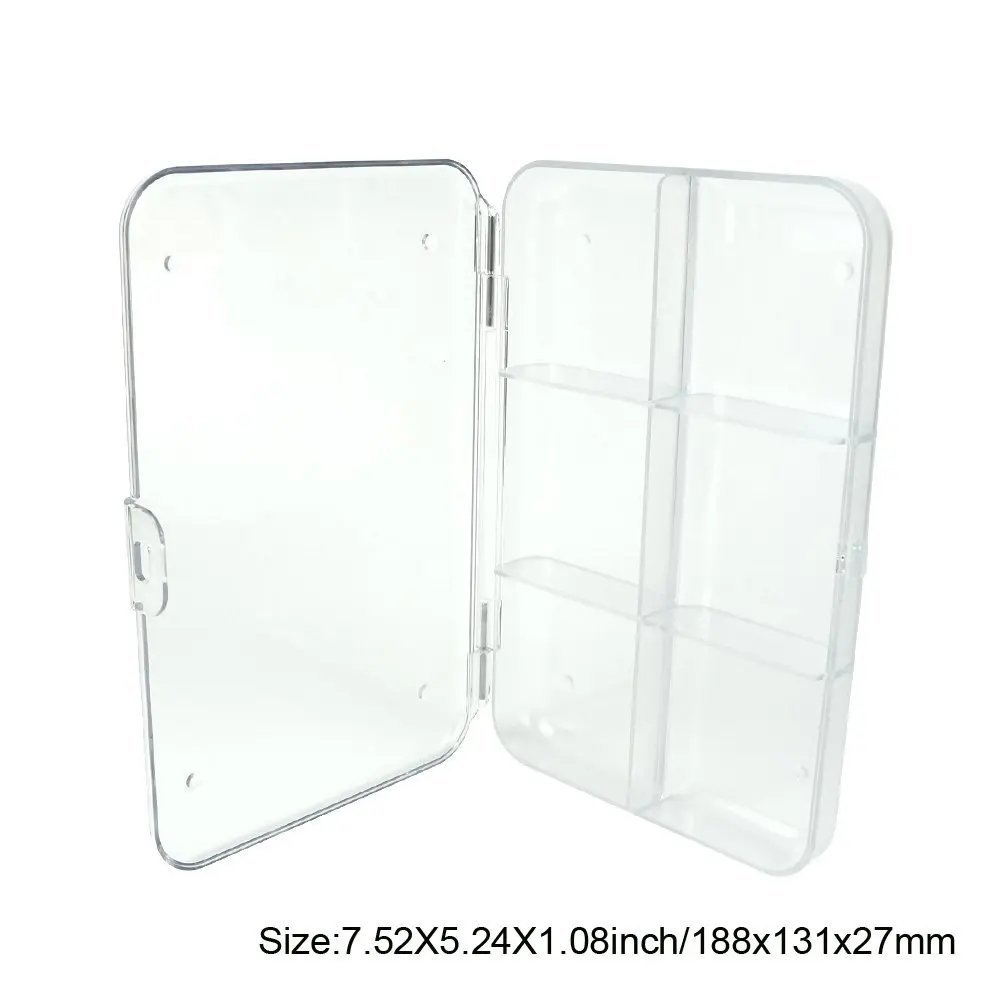 Caja de pesca con mosca de policarbonato Aventik, cuatro opciones diferentes de múltiples compartimentos, gran tamaño de bolsillo, 7,52x5,24x1,08 pulgadas - imagen 3