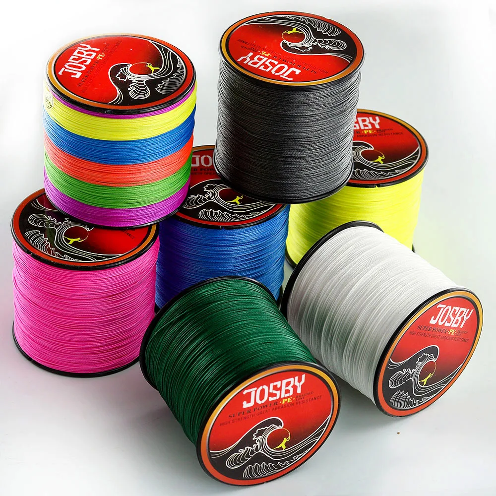 JOSBY-sedal trenzado de 8 hebras para Pesca de carpa, hilo trenzado Multifilamento PE, supersuave, 300M, 500M, 1000M, 150M, 100% - imagen 5