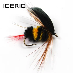 ICERIO Anzuelos para Truchas - Senuelos con Mosca, Talla 10 Ideal
