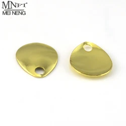 MNFT 12 unids/pack giratorio de lentejuelas doradas 0,6g/0,8g accesorios de lentejuelas para cebo Road Asia