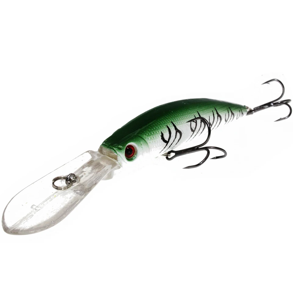 Señuelo de pesca Wobbler, cebo de manivela grande, Minnow, lubina, curricán Artificial, Lucio, carpa, 1 ud., 14,5 cm/15g, novedad - imagen 4