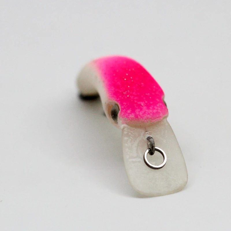Mini pececillo de pesca, plantillas de un solo anzuelo, 3,7 cm/1,5g, anillo conector reforzado, señuelo duro Artificial, 1 pieza en oferta - imagen 5