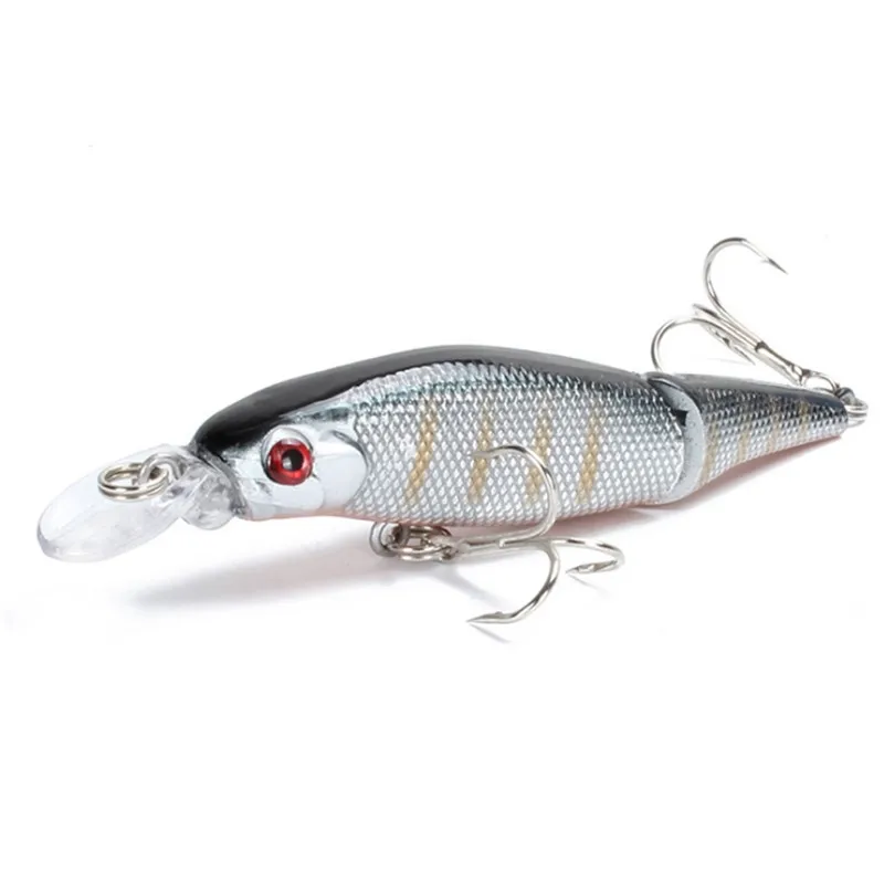 Señuelos de Pesca de Lucio Wobblers, secciones multiarticuladas, cebo Crankbait, pez falso, pececillos artificiales, aparejos de pesca, 7,7g, 9,5 cm, 1 pieza - imagen 2