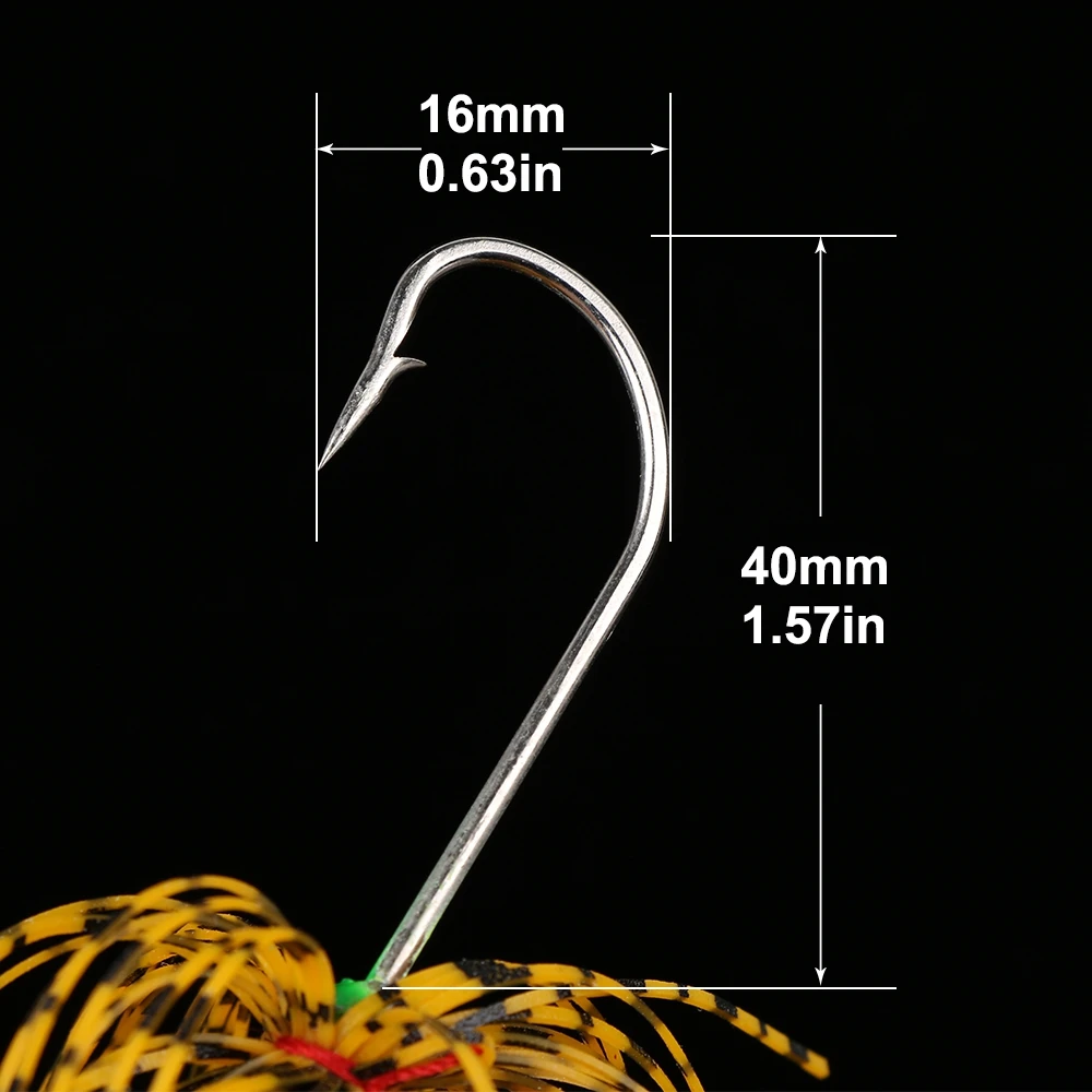 Goture-señuelo de pesca giratorio, cebo de plantilla de Metal de 17,5g, hojas giratorias, Lucio, lubina, carpa, aparejos de pesca, señuelo duro - imagen 5