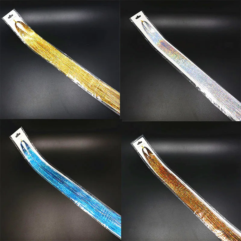 Oropel plano brillante para pesca con mosca, 10 paquetes, 10 colores surtidos - imagen 4