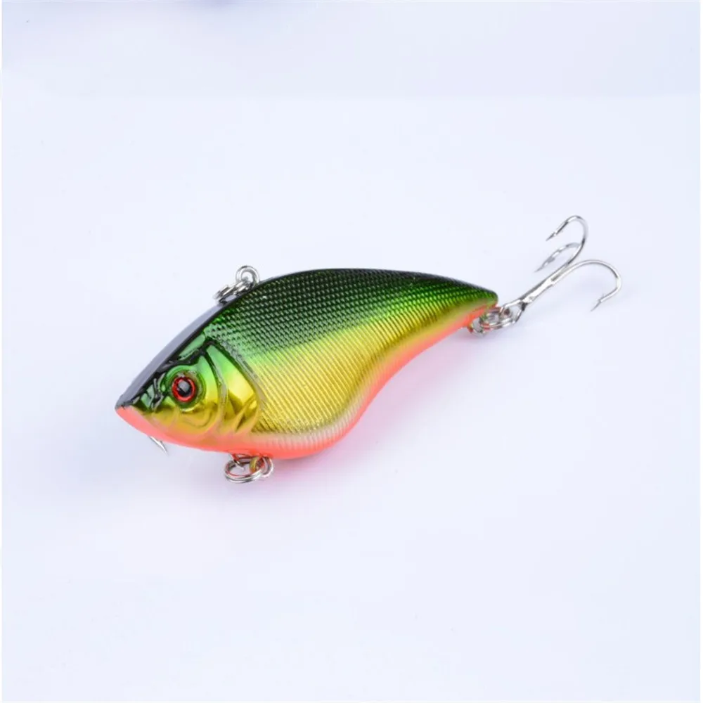 FISHINAPOT-anzuelos de Pesca hechos a mano, 1 unidad, 16g/7cm, Wobbler, duro, VIB, anzuelos triples, Crankbait, aparejos de Pesca - imagen 3