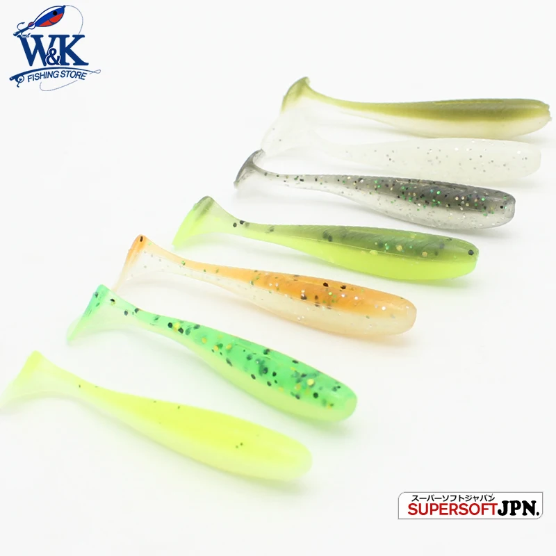 Señuelos de Pesca de agua dulce, cebo suave, Mini Shad Drop Shot, Texas Rig, 5 cm, 7 colores, 20 unidades/Pk - imagen 4