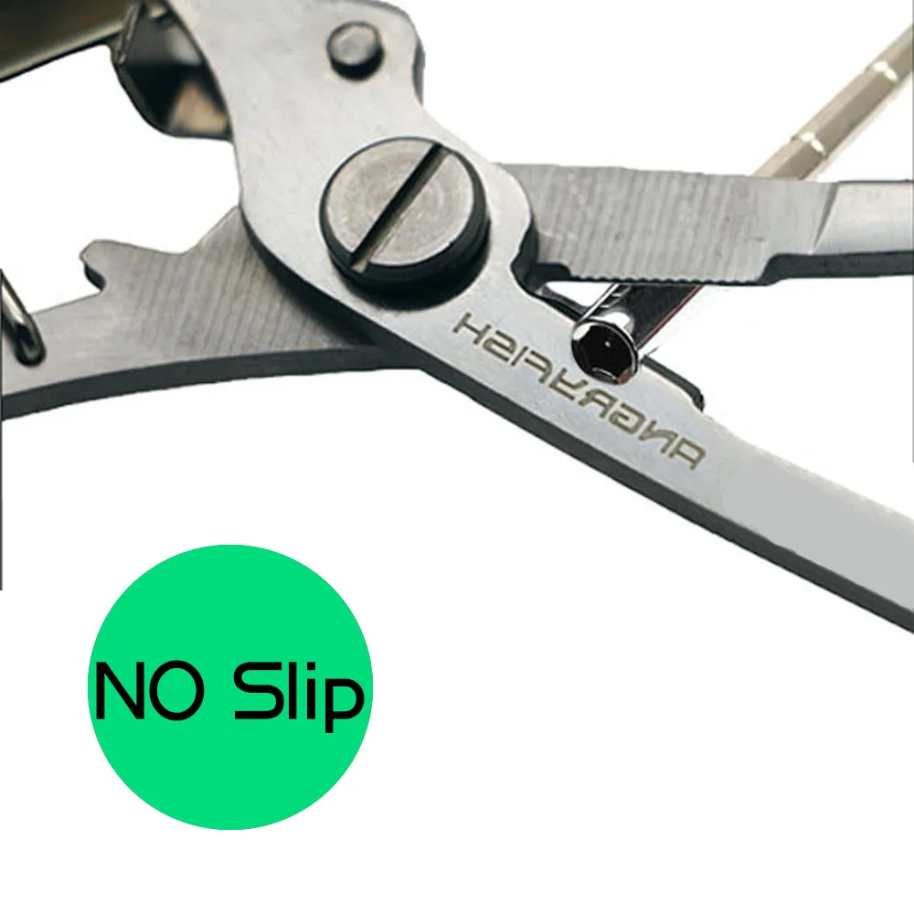 ANGRYFISH-Alicates de pesca de acero, tijeras, cortador de línea L1, Color negro, aparejos de pesca/herramientas - imagen 5