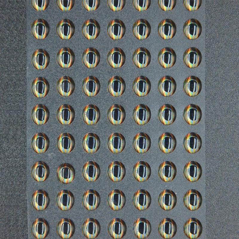 Ojos de pesca holográficos realistas 4D, 80 unidades, 4 estilos de serpentinas, cebos, accesorios de pesca con mosca - imagen 5