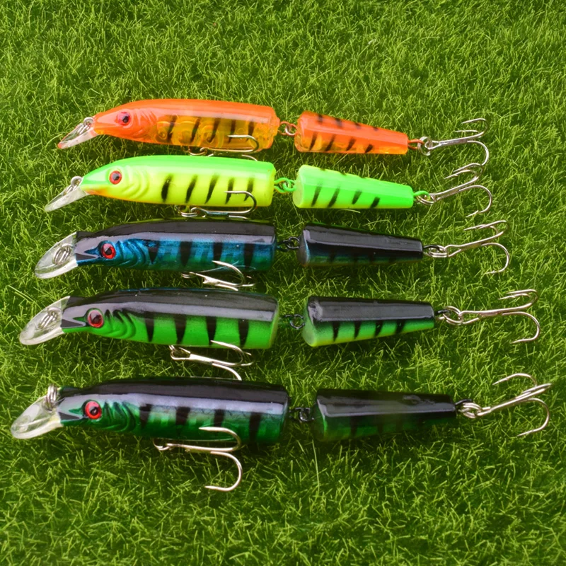 WDAIREN-señuelos artificiales de pesca de Lucio, cebos de 10,5 cm, 9g, secciones articuladas múltiples, cebo Crankbait, accesorios de pesca de peces falsos - imagen 2
