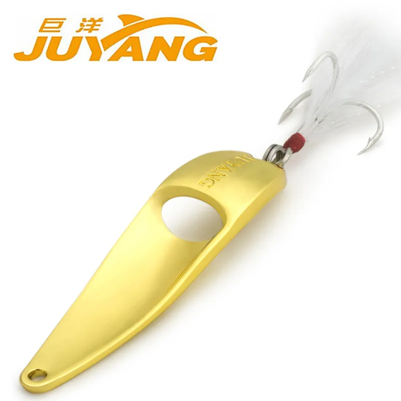 JUYANG-señuelos de pesca con cuchara de Metal, 5g, 10g, 15g, 20g, cebos duros de invierno, Material metálico, aparejos de pesca - imagen 3