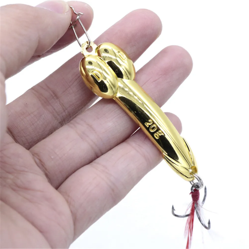 Señuelo de pesca en forma de cuchara DD, cebo giratorio de lentejuelas de Metal con pluma, anzuelo triple, aparejos duros, color dorado/plateado, 5g, 10g, 15g, 20g, 1 ud. - imagen 4