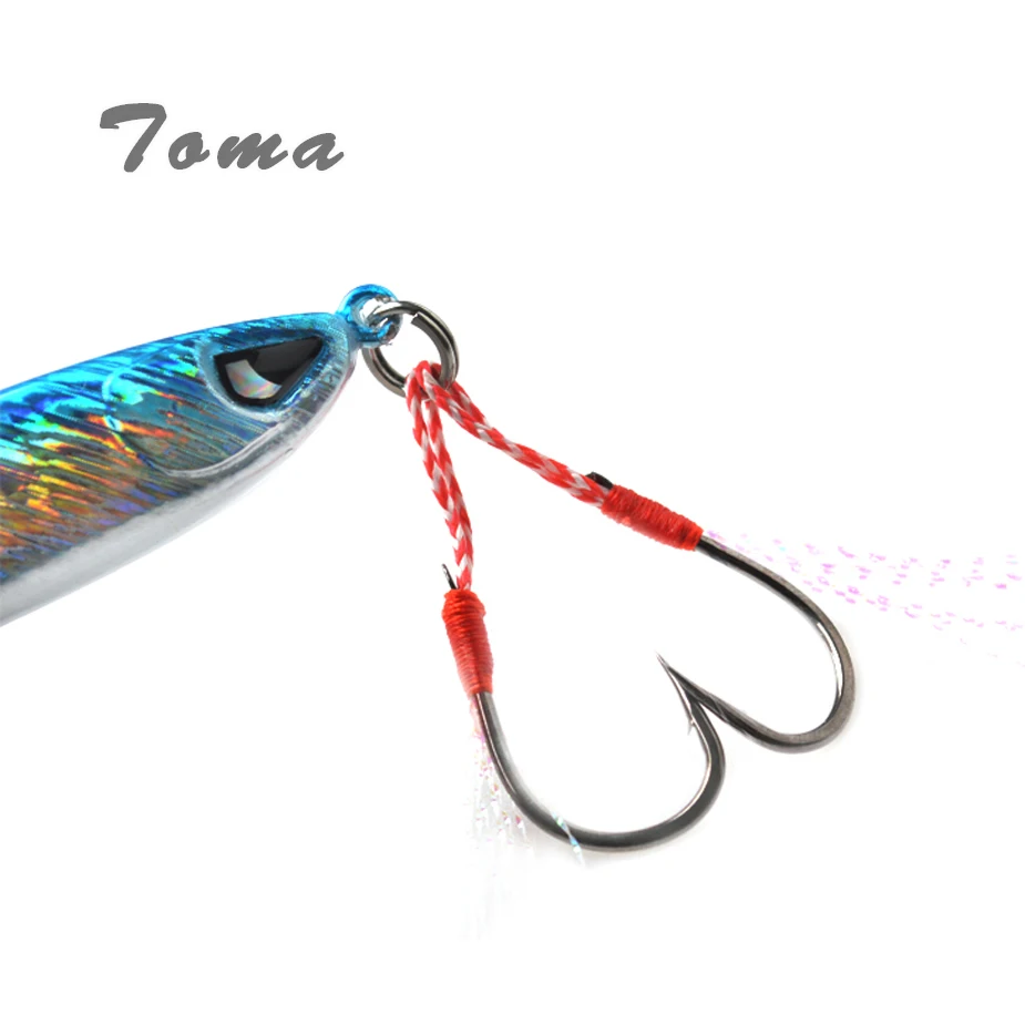 Señuelo jigging de metal con caída lenta y natación completa para agua salada - imagen 3