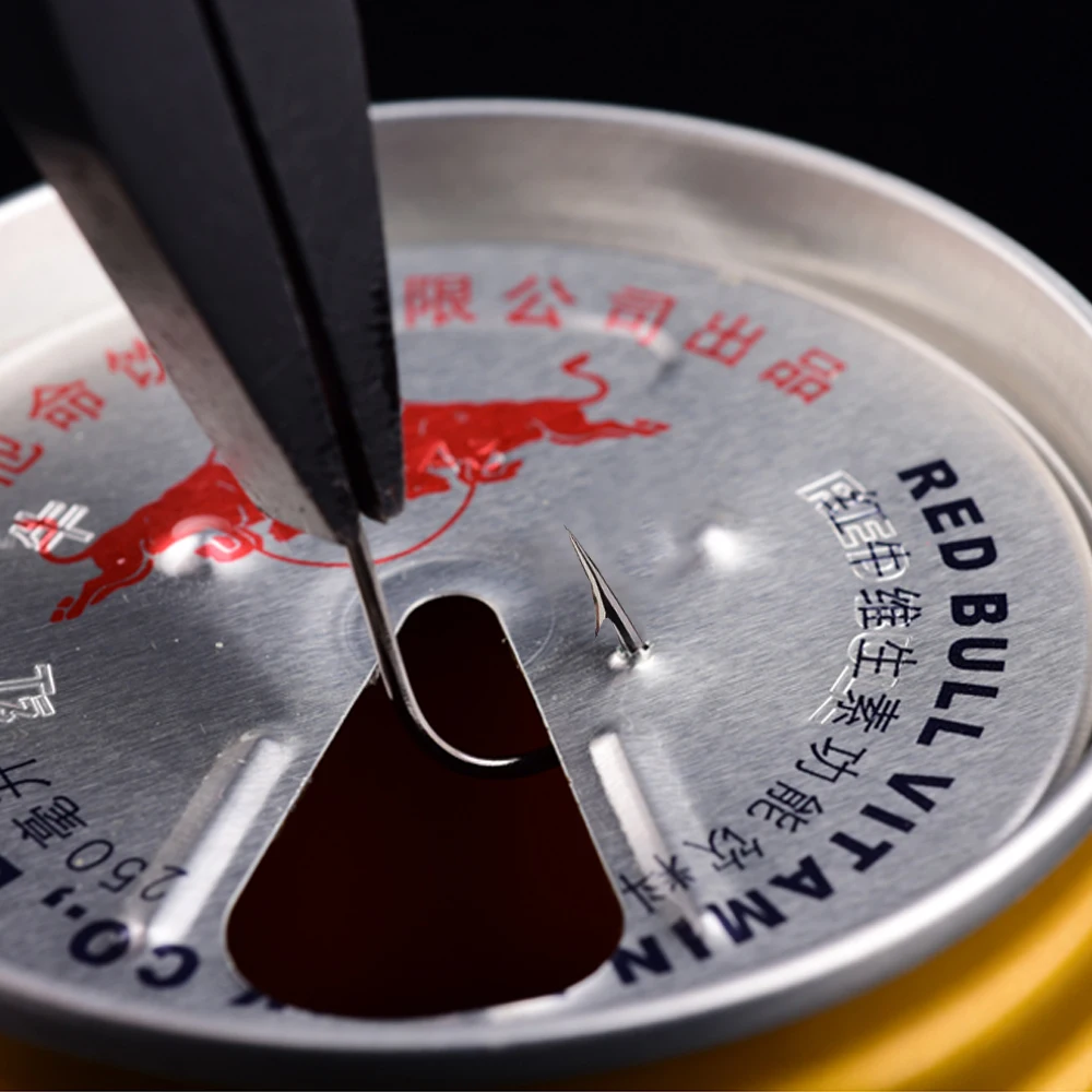 Sode 3515bn anzuelos de pesca, aparejos de cebo afilados de acero de alto carbono, púas negras, fuerte, gamakatsu, 10 unids/lote - imagen 2