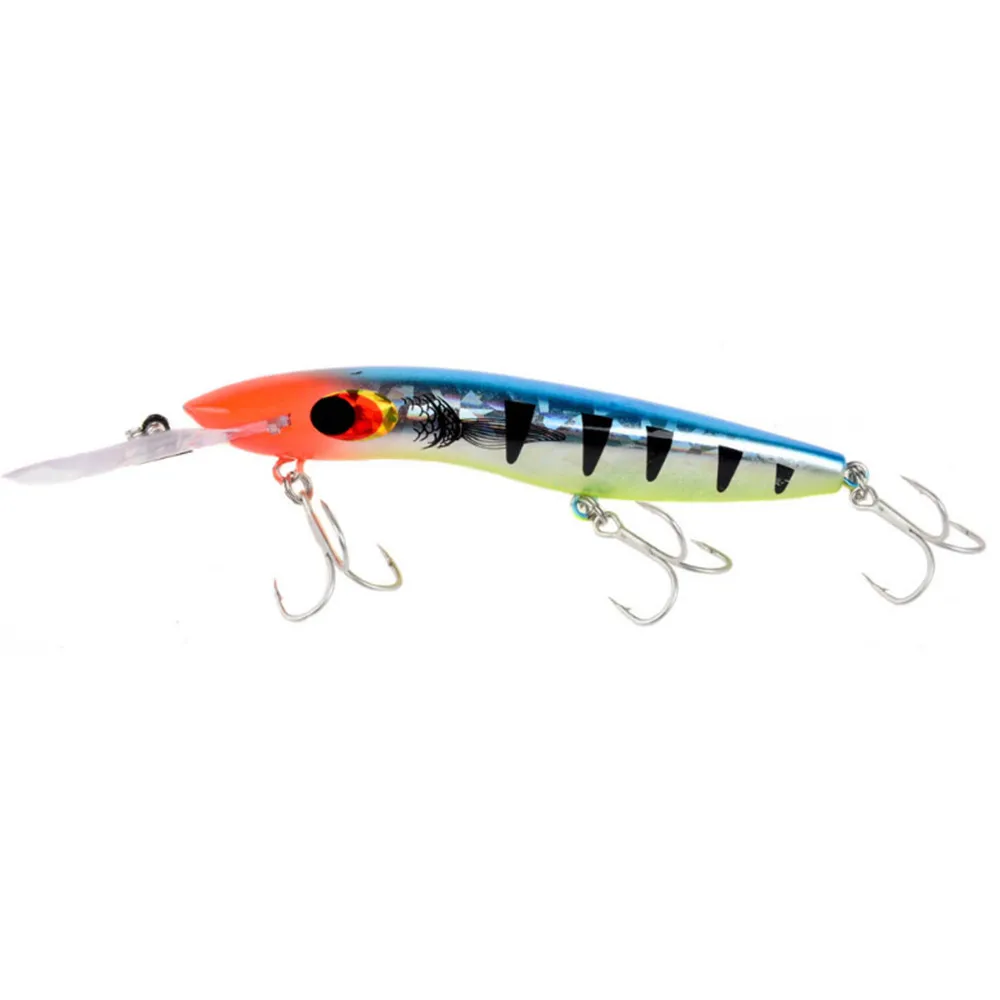 Señuelos de pesca Minnow, 1 Uds., 16cm, 24,7g, buceo profundo, Crankabit Artificial de plástico, Wobbler, anzuelos triples, lubina, aparejos de pesca - imagen 3