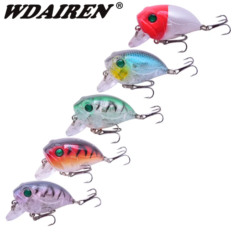 Señuelos de Pesca de manivela de alta calidad, cebo duro Artificial, aparejos de superficie de 45mm y 8g, pececillos japoneses, Wobblers, Swim Crankbait, 1 unidad - imagen 4