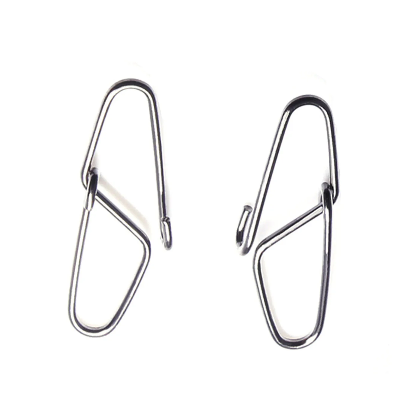 Conector giratorio de acero inoxidable, rodamiento giratorio de 13mm-35mm, barril de pesca, gancho de seguridad, accesorios de señuelo, 50 unids/lote - imagen 2