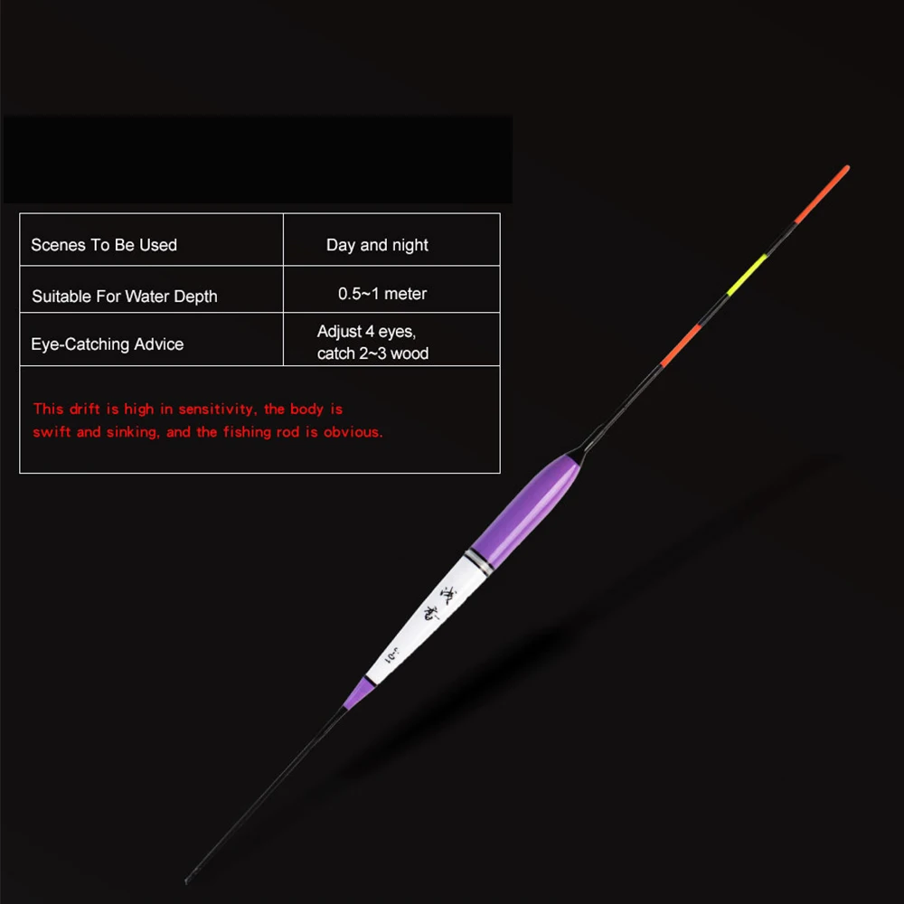 NGB 1 Uds. Flotador de pesca de 24,7 cm, flotador eléctrico LED, flotador electrónico luminoso sin batería CR425 para pesca ligera - imagen 2