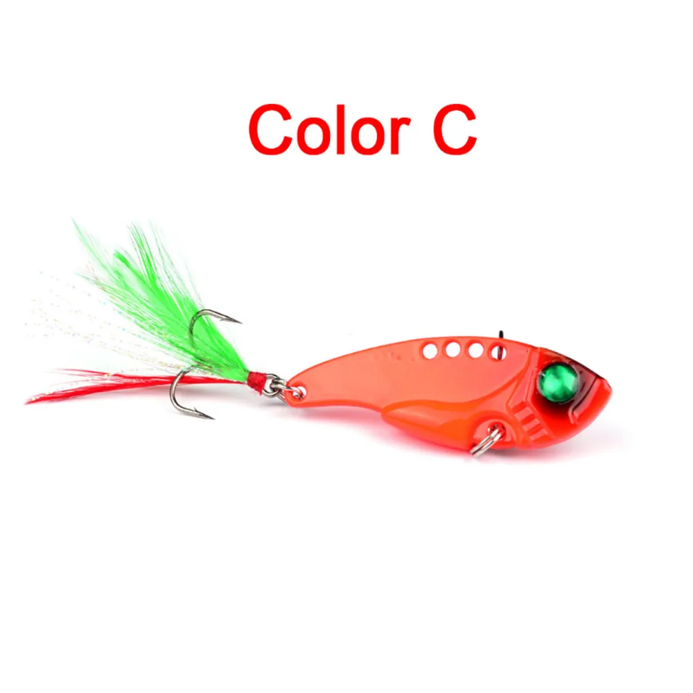 FISHINAPOT-señuelo de pesca VIB de Metal, Wobbler, Spinner, Crankbait, cuchara de vibración de lubina, aparejo de pesca duro, 55mm/11g, 1 ud. - imagen 3
