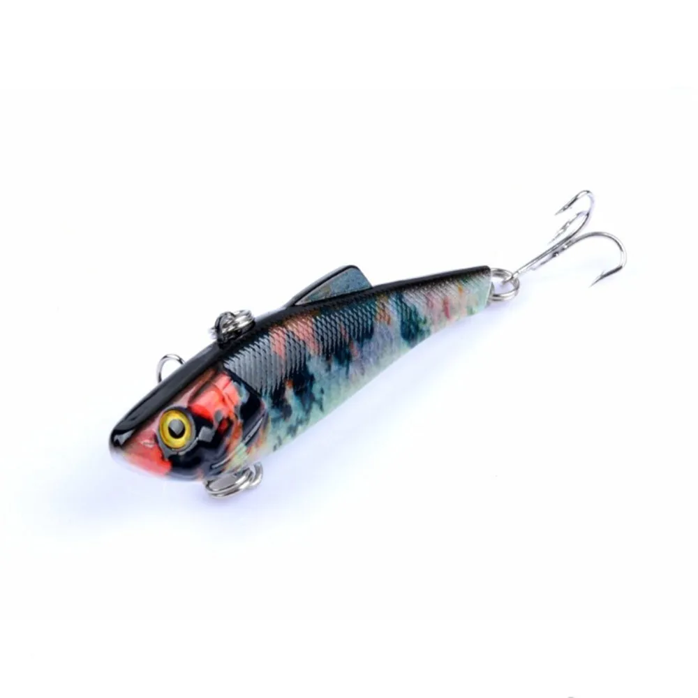 Señuelos de Pesca con ojos biónicos 3D, cebo duro con vibración, Wobblers Crankbait Isca, aparejos artificiales, 7cm, 6,6g, 1 ud. - imagen 4