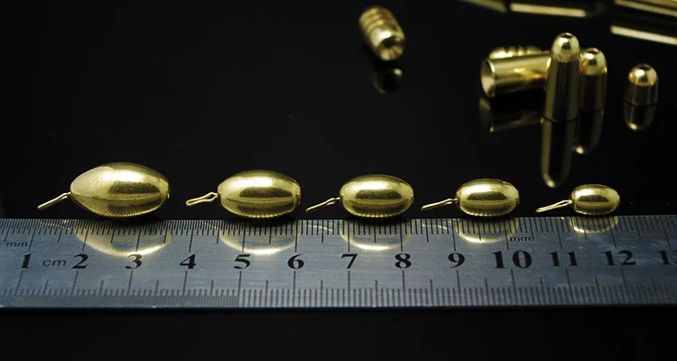 Plomo de pesca con forma de bala, aparejo Texas, equilibrio de peso de acero, plomo de cobre, accesorios para aparejos de pesca, lote de 5 uds. - imagen 5