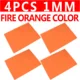 4pcs fire orange