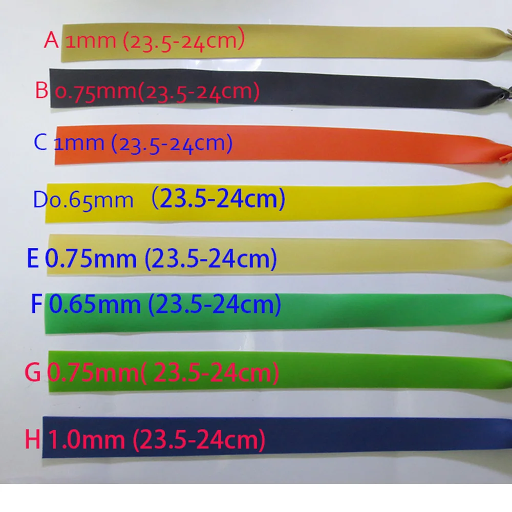 10 piezas por lote, banda de goma para tirachinas de color gris, goma de látex utilizada para tirachinas de caza - imagen 5