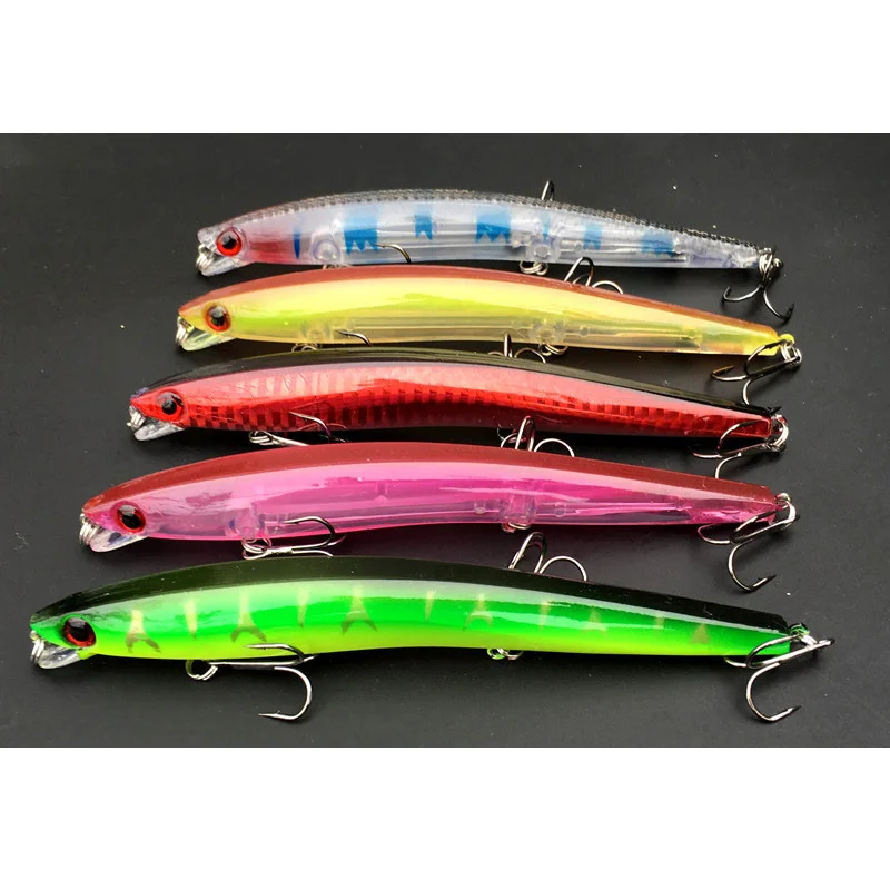 Señuelo de pesca Minnow 13g/13cm señuelos artificiales cebo duro 0,5-1m 5 colores señuelos 1 pieza venta - imagen 2