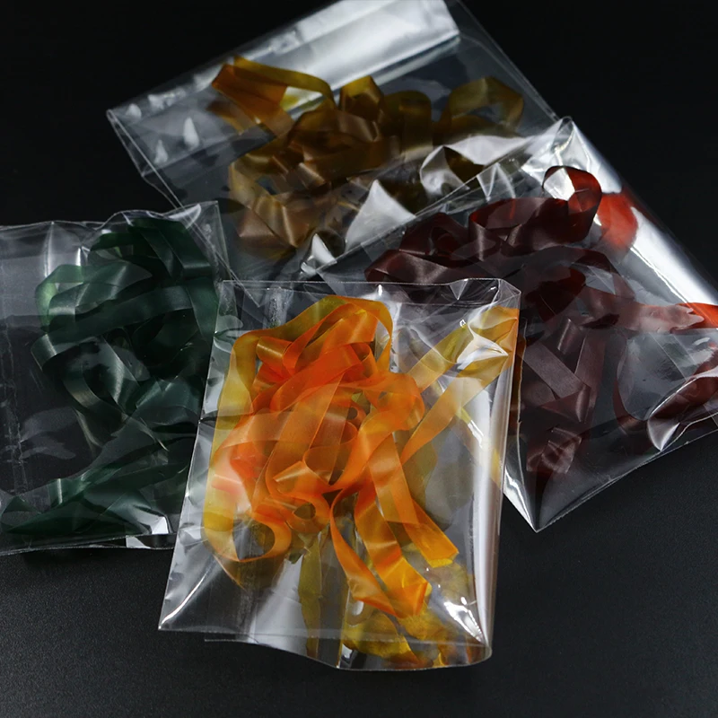 Royal Sissi-materiales elásticos para atar moscas, 12 colores, 6mm de ancho, espalda descubierta, estiramiento de piel fina para bichos largos Caddis - imagen 3