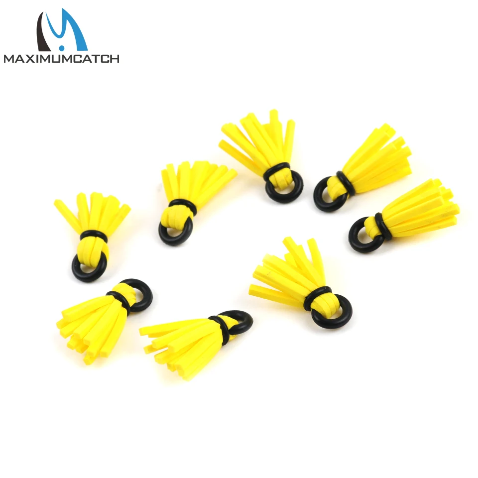 Maximumcatch-Indicadores de espuma para pesca con mosca, caja de aparejos de pesca amarilla/naranja, 8 unidades - imagen 3