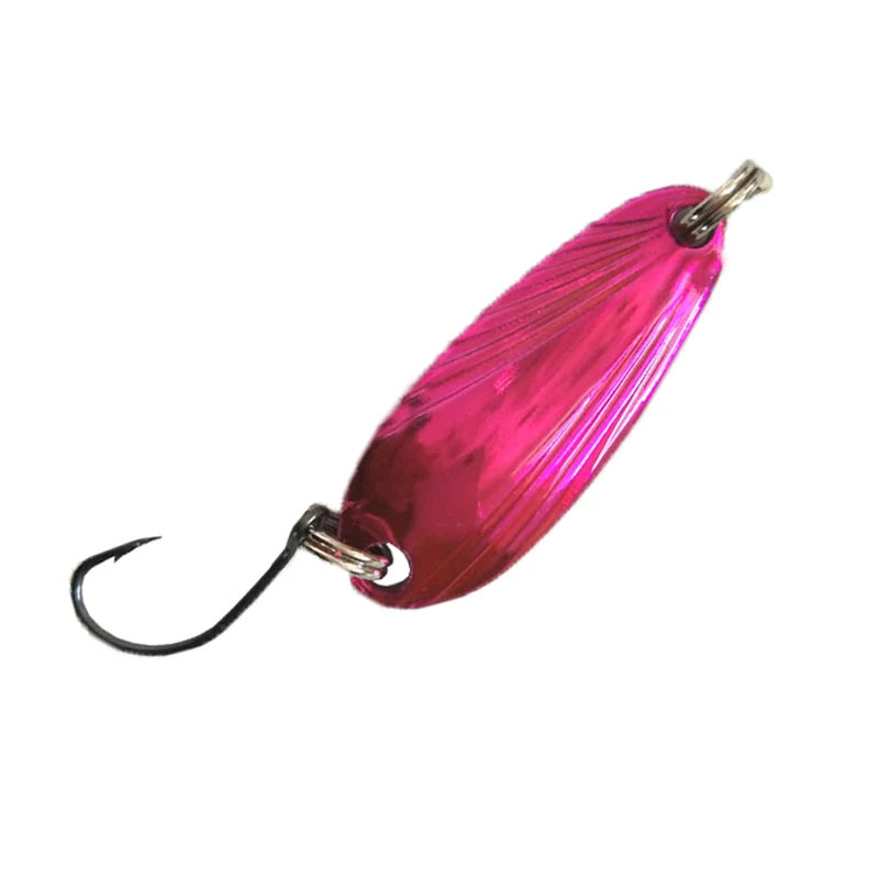 Nuevo 5 unids/lote 3,5g 3,3 cm aparejos de pesca cebo de pesca cuchara de Metal señuelo cebo para trucha cucharas de lubina pequeña cuchara giratoria de lentejuelas duras - imagen 4