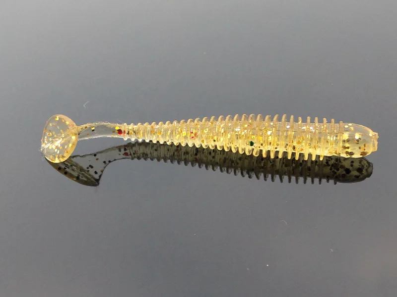 MNFT-señuelo Artificial de Pesca de 25 piezas, gusano realista, cebo de manivela suave, 0,6g/4,5-5cm, simulación de cola en T, gusano, Swimbait - imagen 3