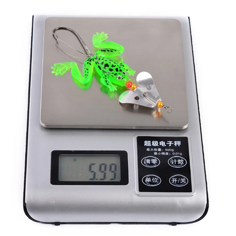 Señuelos de Pesca de rana, anzuelos de alta calidad de 90mm/6g, Kopper realista, señuelo suave de rana, cabeza de serpiente, simulación de superficie, 1 ud. - imagen 5