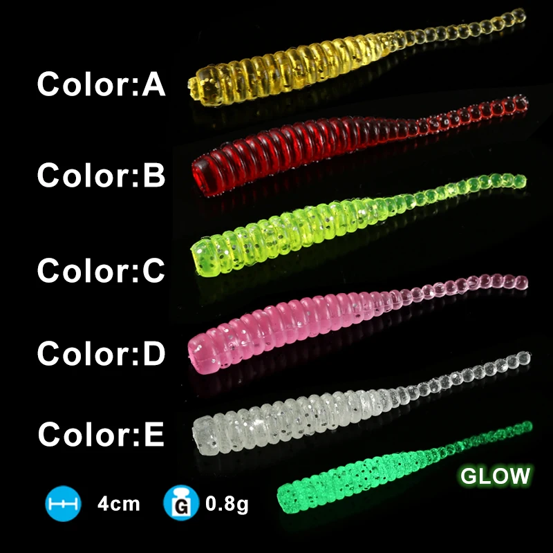 FSTK señuelo de pesca mini gusano suave camarones Jerkbait 50 Uds 0,3g 4cm Ocean Rock señuelo lubina suave olor a pescado Leurre Souple cebo suave - imagen 4