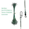 50Pcs Green 17cm32lb