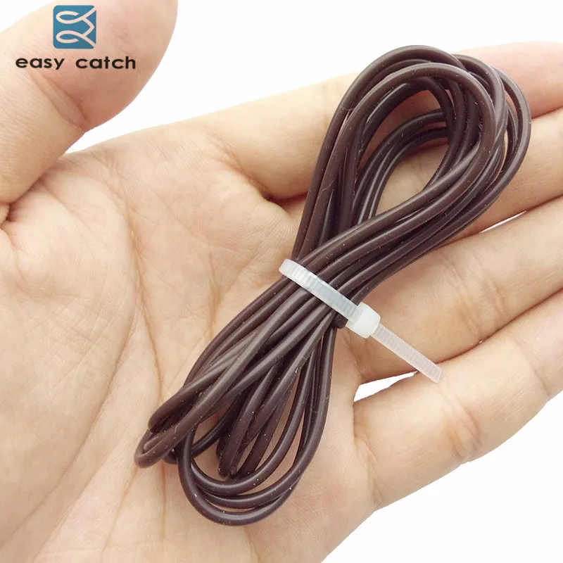 Easy Catch-Mangas de aparejo de silicona para pesca de carpa, tubos suaves para carpa, accesorios de pesca, color negro, verde y café, 3 unidades, 2 metros - imagen 5