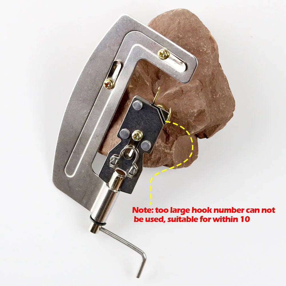 JOSBY-gancho de pesca semiautomático de acero inoxidable, dispositivo de atado, herramienta, accesorios de pesca, 1 unidad - imagen 2