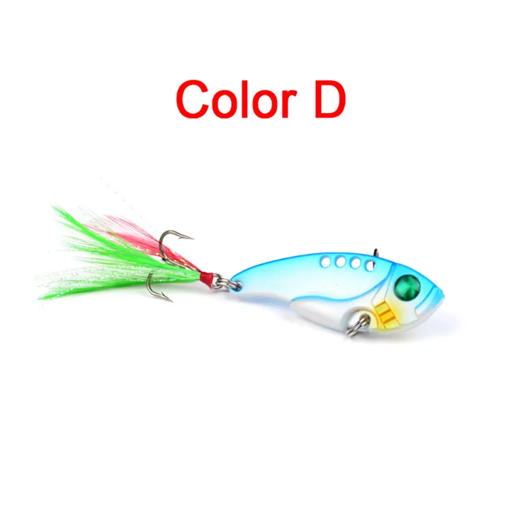 FISHINAPOT-señuelo de pesca VIB de Metal, Wobbler, Spinner, Crankbait, cuchara de vibración de lubina, aparejo de pesca duro, 55mm/11g, 1 ud. - imagen 4