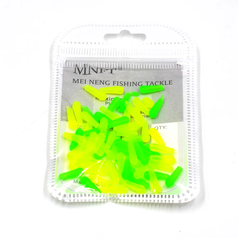 MNFT Flotador de deriva de goma verde y amarillo para pesca - imagen 3