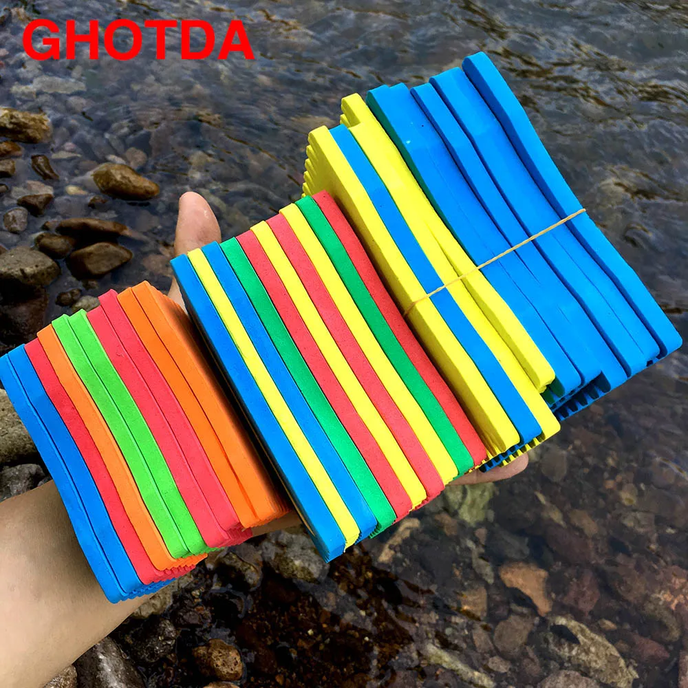 Paneles de almacenamiento de espuma para pesca, cebos de línea de bobinado, soportes de trampa de alambre EVA, placa de anzuelo de pesca, crisol facial, 10 piezas, nuevo - imagen 4