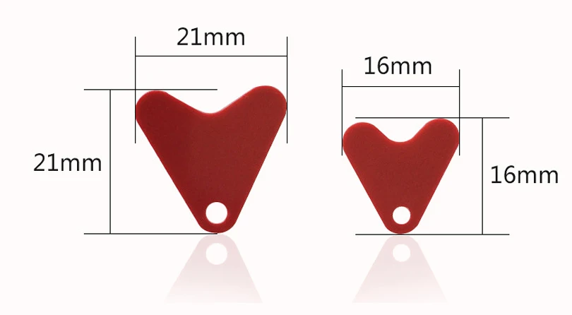 50 unids/pack de lentejuelas de plástico con forma de calor rojo para DIY, Señuelos de Pesca con cuchara de Metal, anzuelo de cebo duro Jid Minnow Popper, cebos VIB con manivela - imagen 4