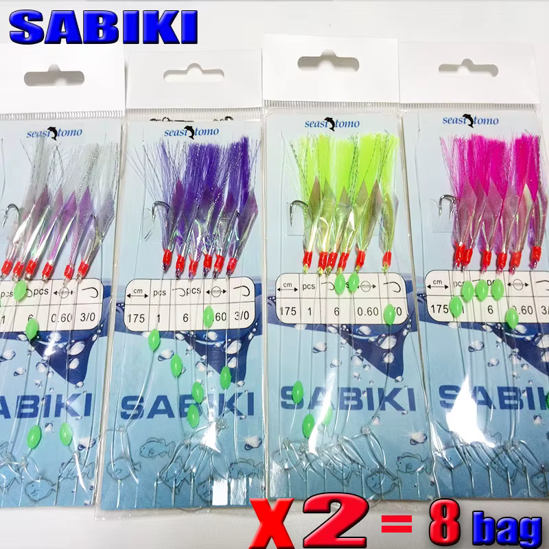Señuelos Sabiki para pesca de mar – Cebo piel - imagen 5