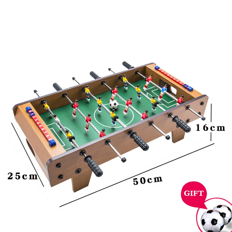 Mesa de Futbolín de madera para niños, máquina de fútbol, juguete doble para regalo de Navidad, entretenimiento para adultos, Bar, mesa de juegos, 69CM - imagen 3