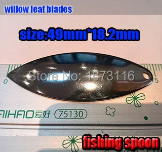 Cuchara de pesca se cebo duro acero inoxidable 304 tamaño: 49mm * 18,2mm cantidad 100 unids/lote, novedad de 2015 - imagen 2