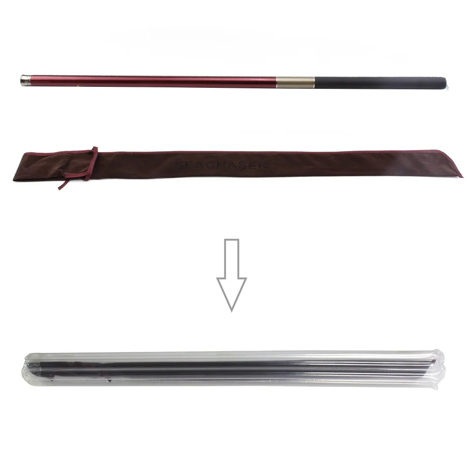 ¡Promoción! Caña de pescar telescópica para carpa, caña de pescar de fibra de carbono, de mano, 3,6 m-7,2 m, aparejos de pesca gratis de 1-3 puntas - imagen 5