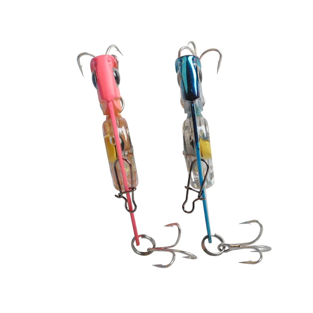 Señuelo de pesca LED de 34g, cebo duro para agua salada, hielo, Metal, vibración electrónica, pesca en aguas profundas, Jigging, perca de lubina, atún - imagen 4