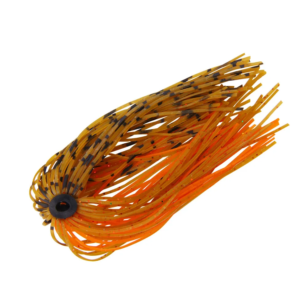 5 unids/lote plantillas artificiales de silicona faldas señuelo más 50 hebras cada paquete para cebo giratorio accesorios de pesca buzzbait - imagen 5